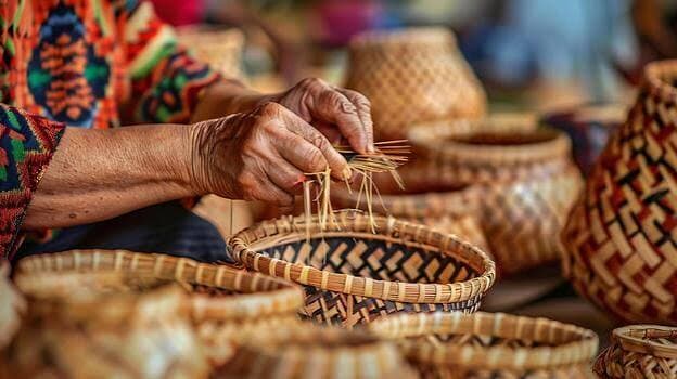 Basket Weaving With Local Artisans